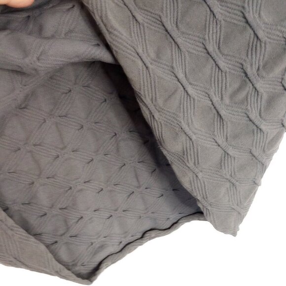 Soft Surroundings Grey Lattice Sleeveless Stretch Tank Top - Picture 9 of 9